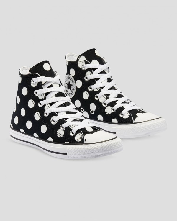 Converse Chuck Taylor All Star Glitter Shine Sort Sko Danmark - Converse Høje Sneakers Dame - 20659F